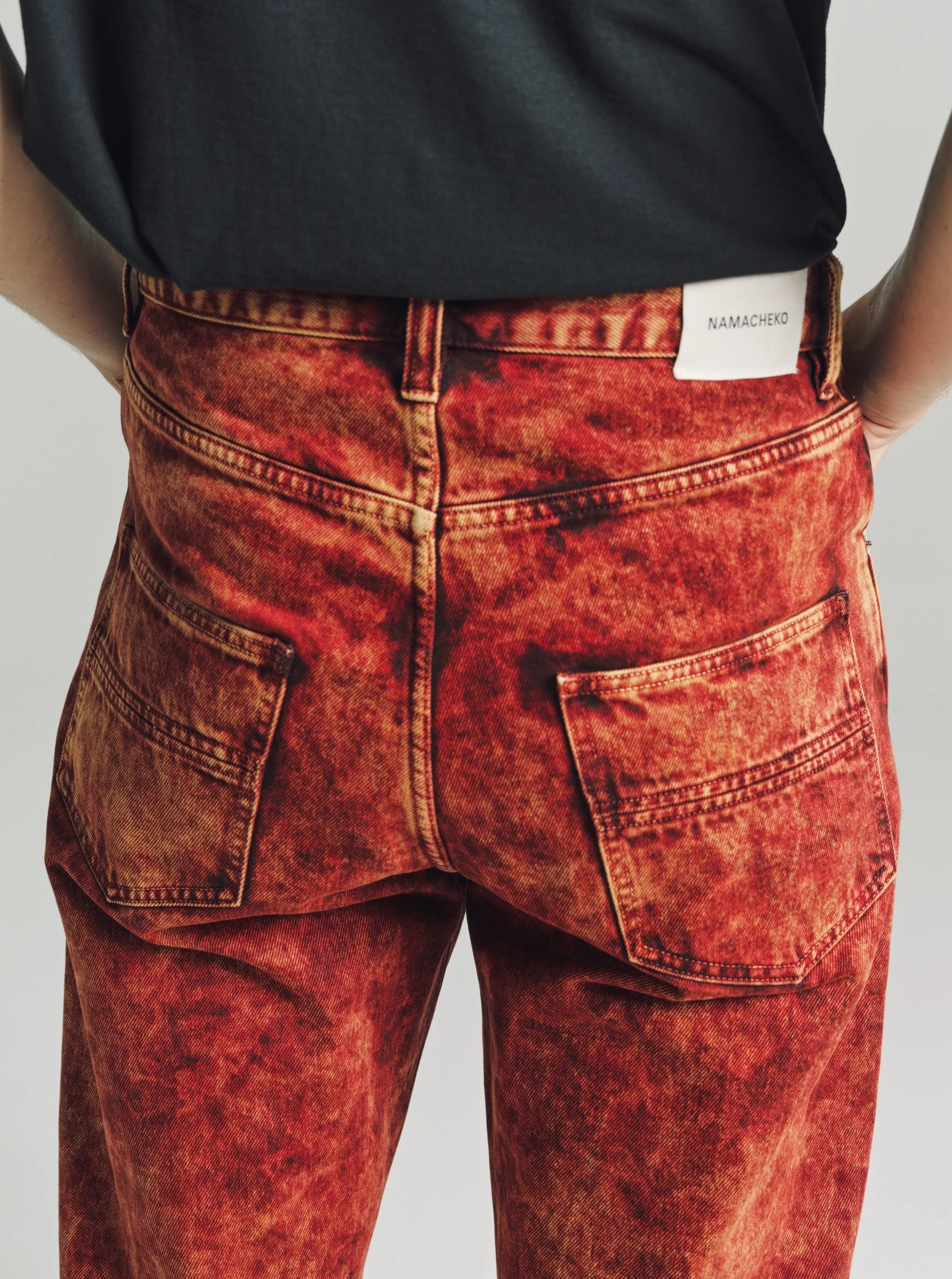 Sky Magic Umber & Frosted Orange Warkworth Denim Jeans