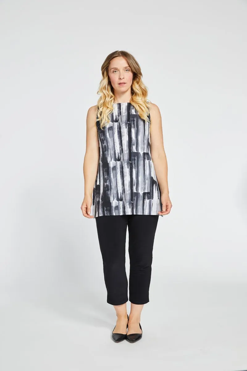 Sleeveless Nu Ideal Tunic | Brushstroke Grey