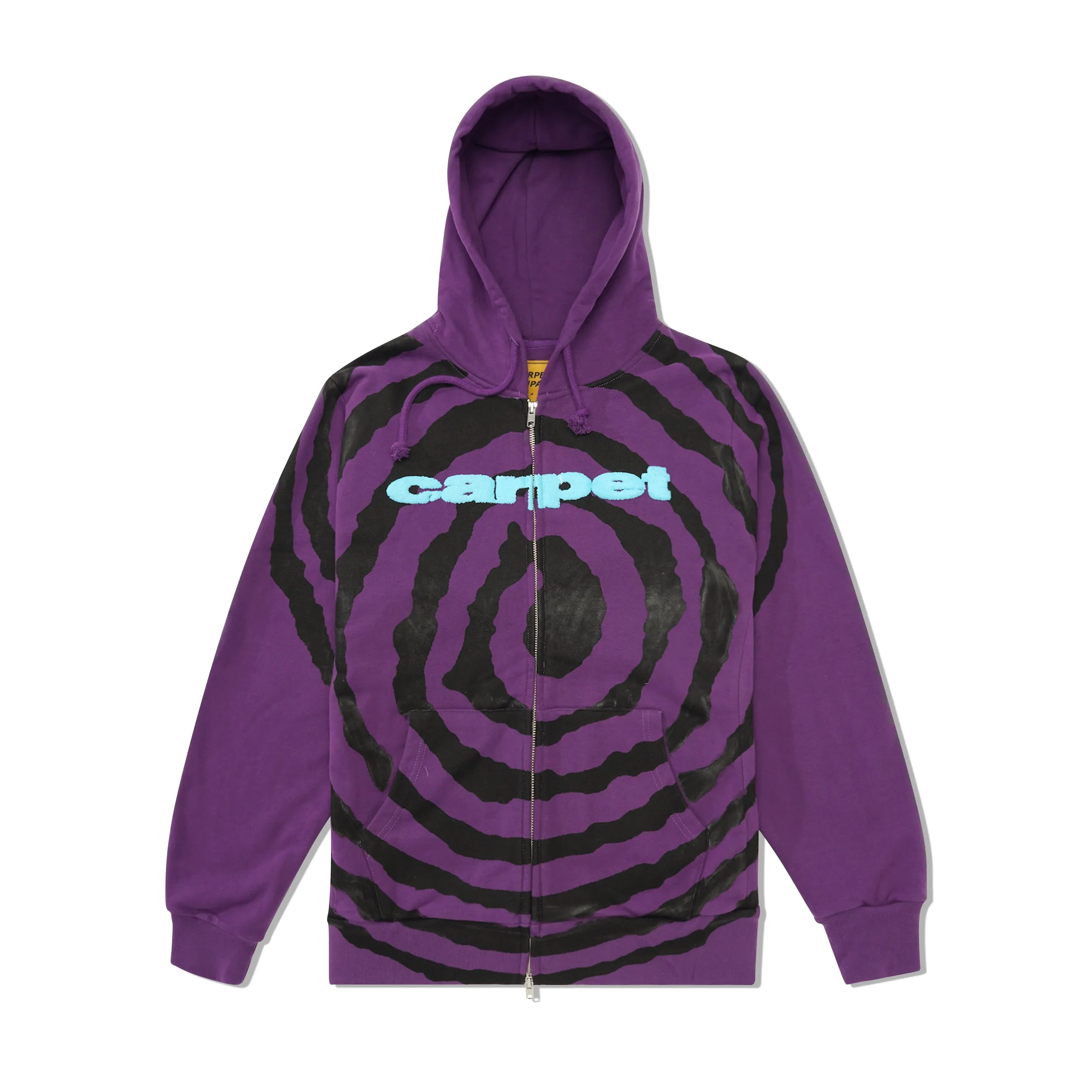 Spiral Zip Up Hood, Purple