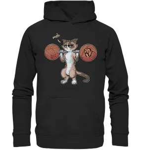 Squatting Meh Cat Hoodie (EU)