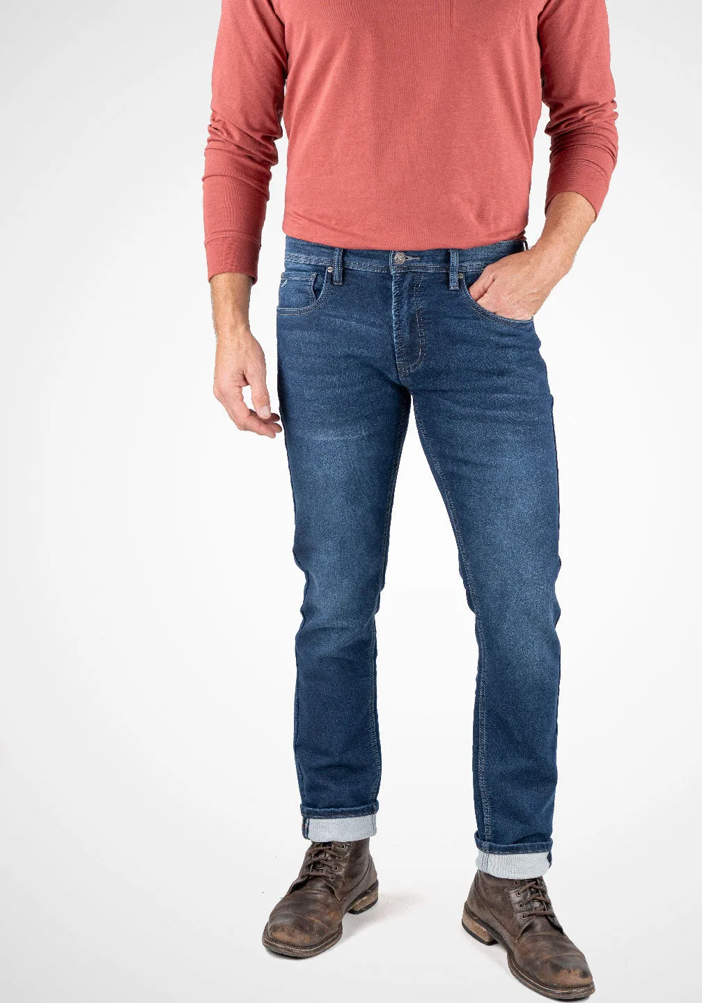 Stretch Knit Denim Slim 5 Pocket Jeans