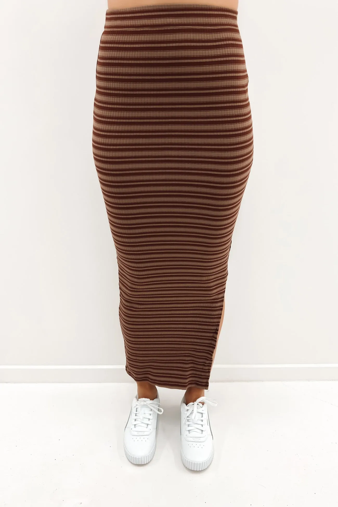 Suki Midi Skirt Stripe