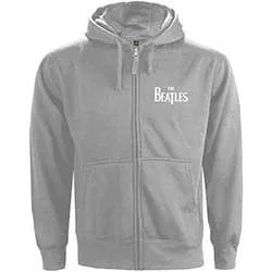 The Beatles Unisex Zipped Hoodie: White Album (Back Print)