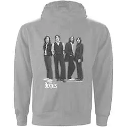 The Beatles Unisex Zipped Hoodie: White Album (Back Print)