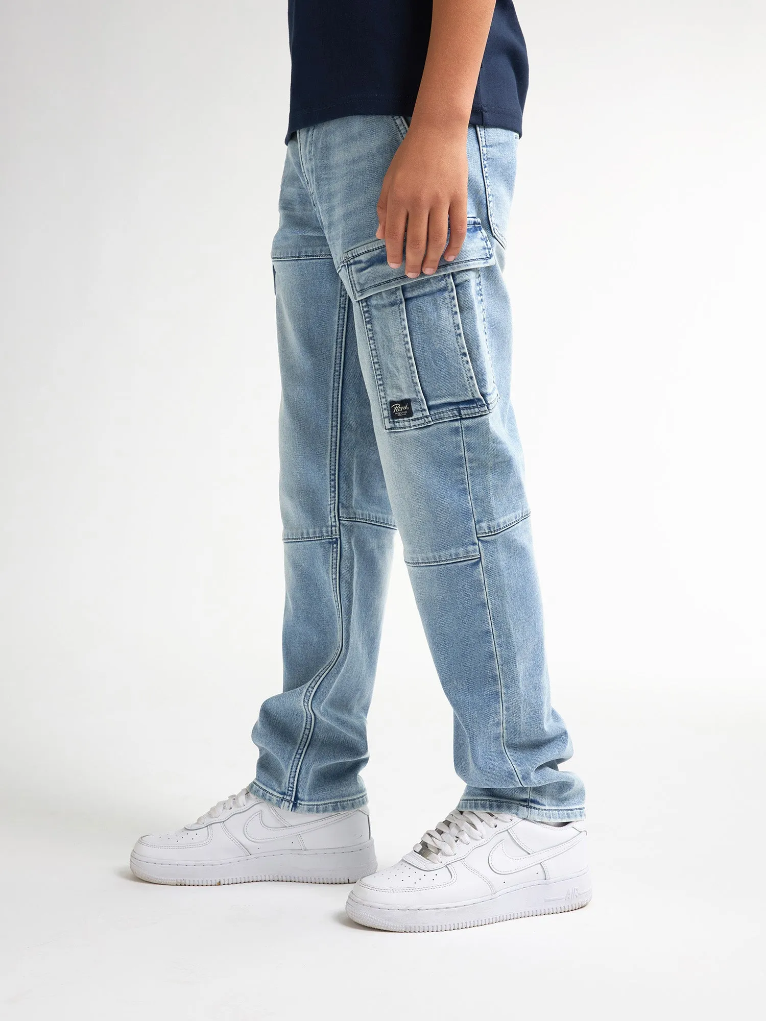 Torino Regular Cargo Denim Iguana