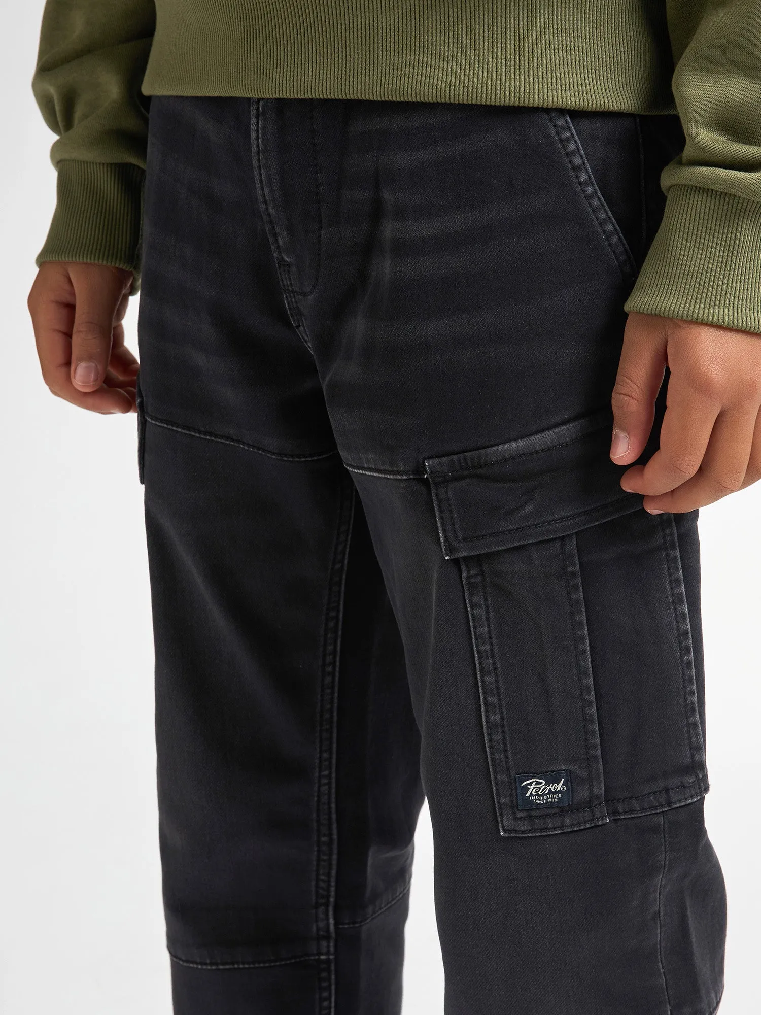 Torino Regular Cargo Denim Iguana