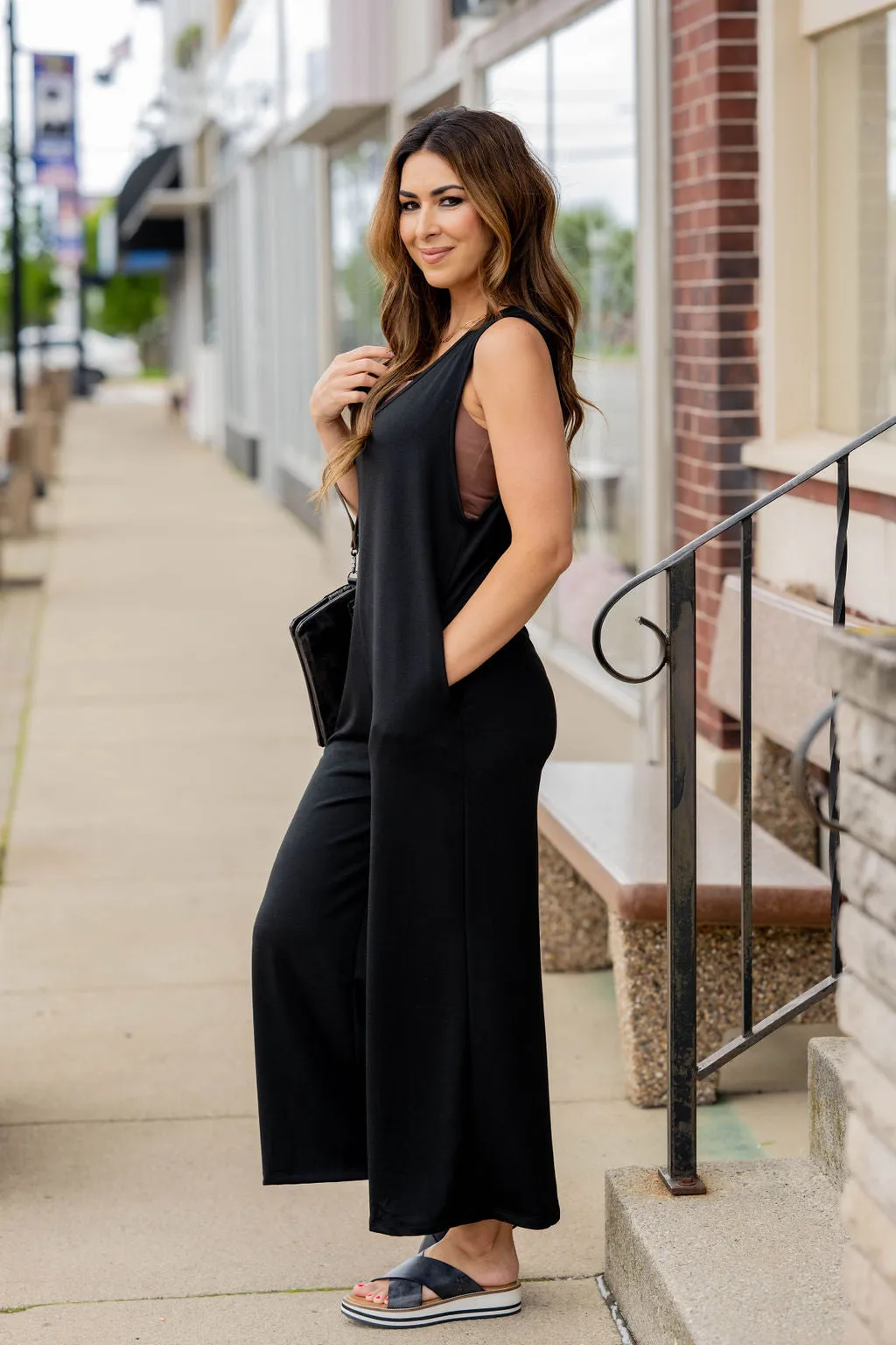 V-Neck Tank Jumpsuit