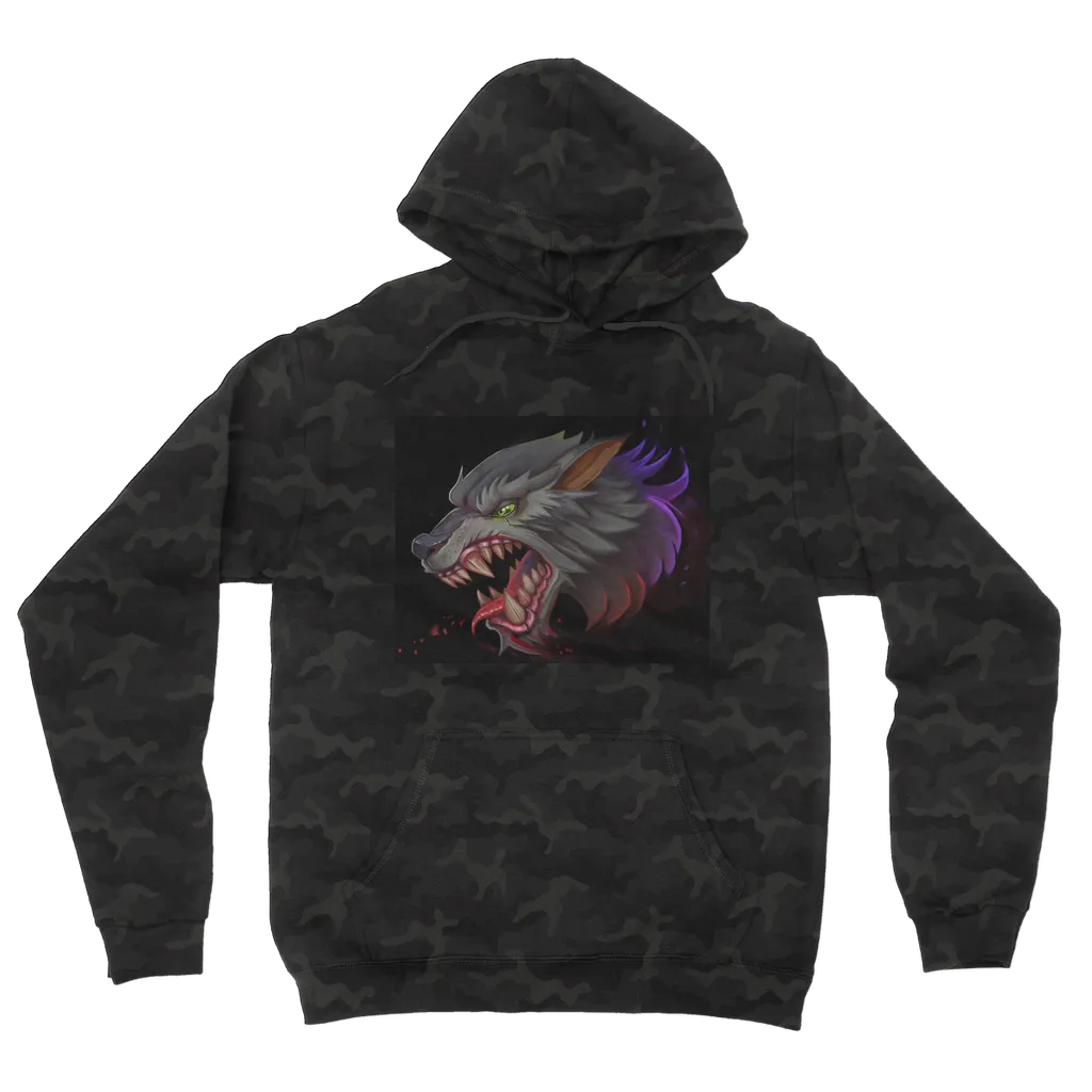 Wolf Camouflage Adult Hoodie