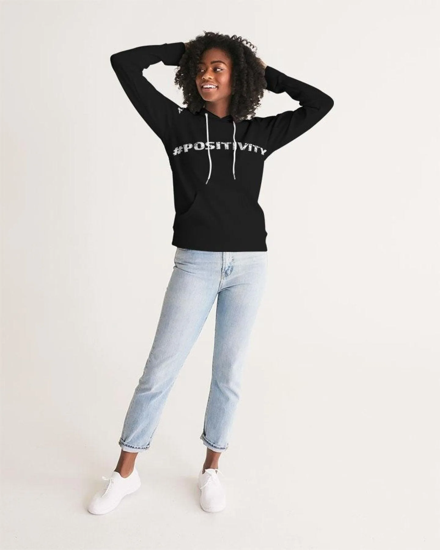 Womens Hoodie - Pullover Hooded Sweatshirt - Graphic/positivity