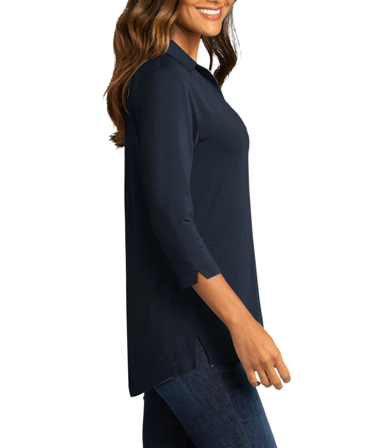 Women's Luxe Knit V-Neck Tunic Top