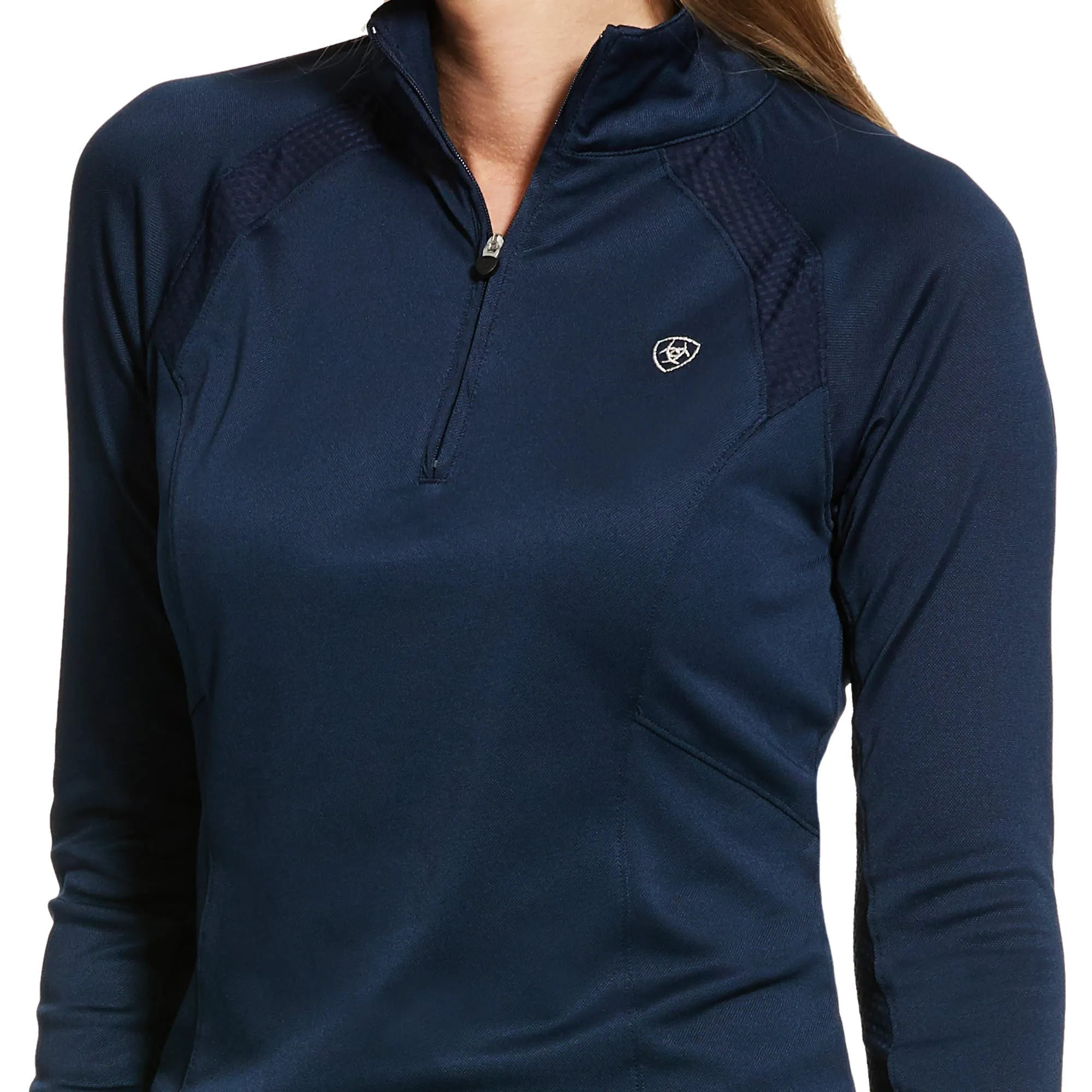 Womens Sunstopper 2.0 1/4Z Base Layer Navy