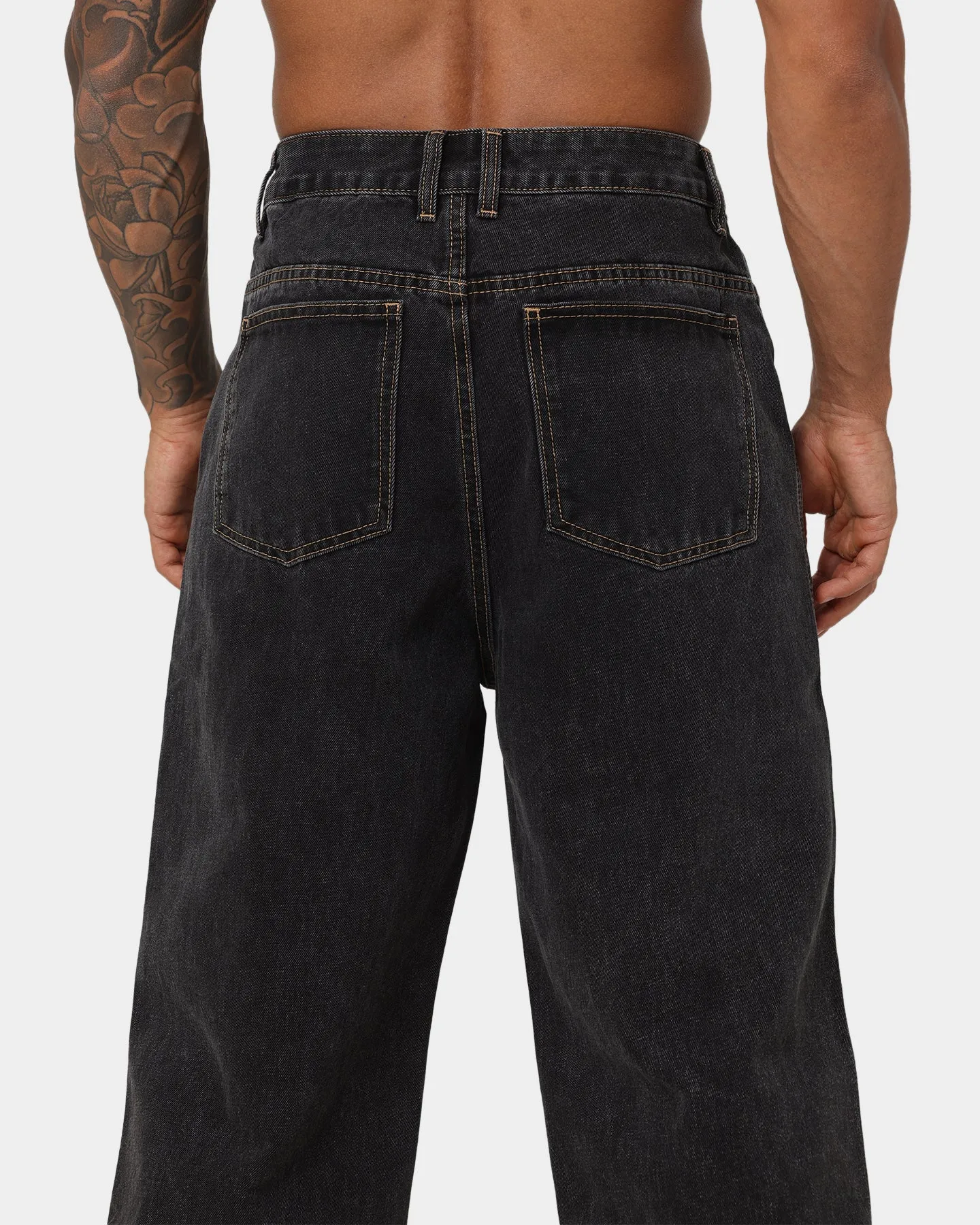 X-Large Bull Denim 91 Pants Washed Black