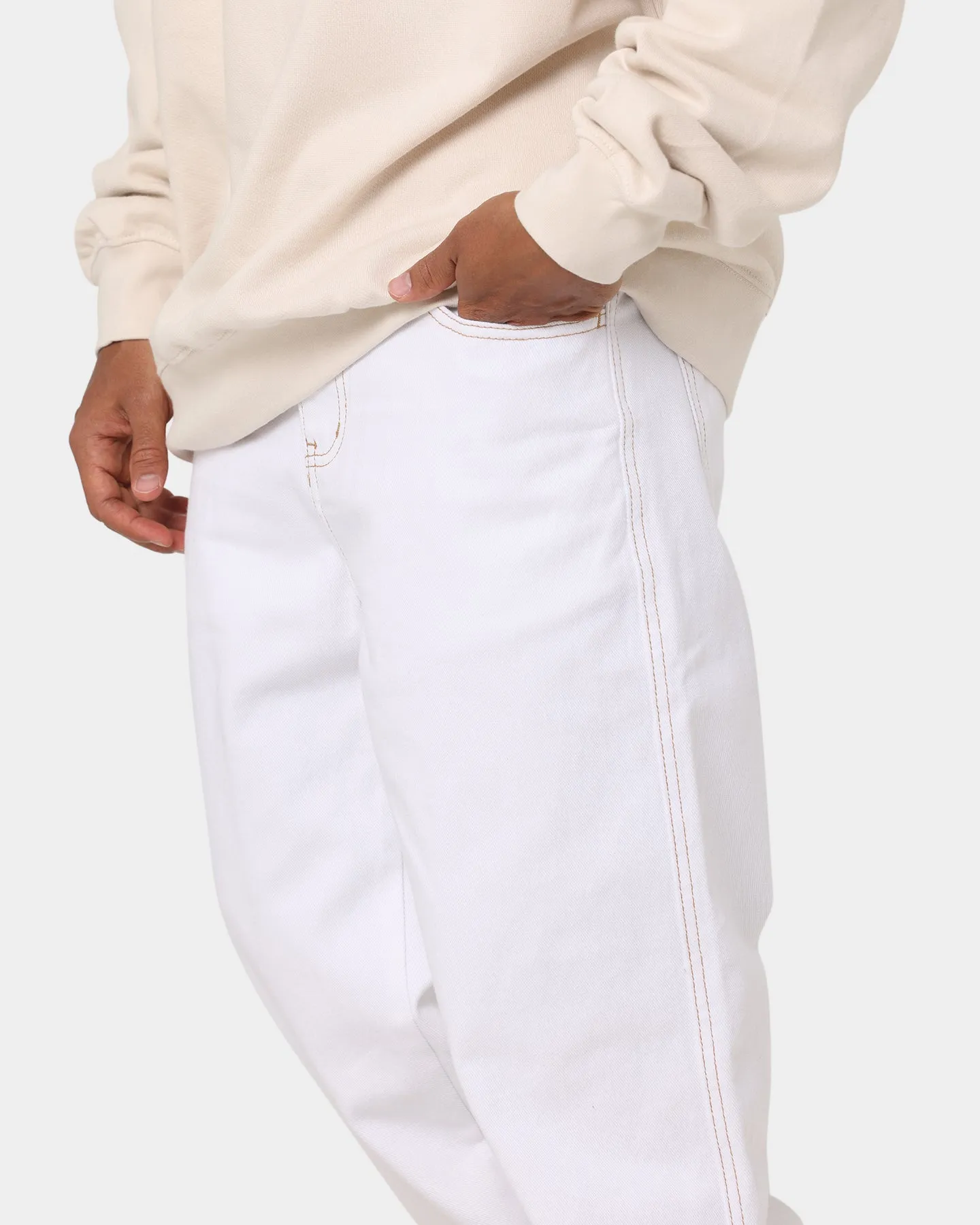 X-Large Bull Denim 91 Pants White