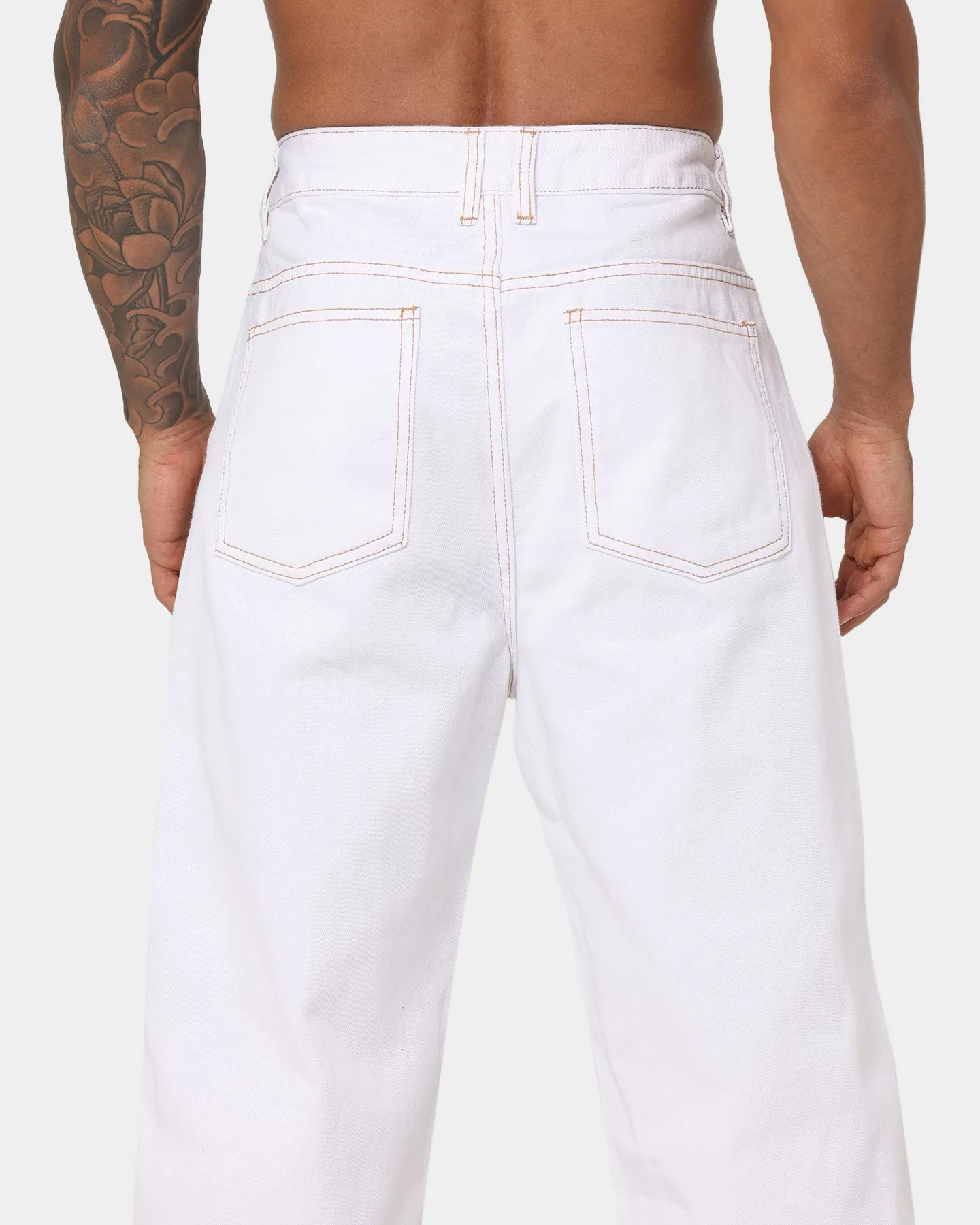 X-Large Bull Denim 91 Pants White