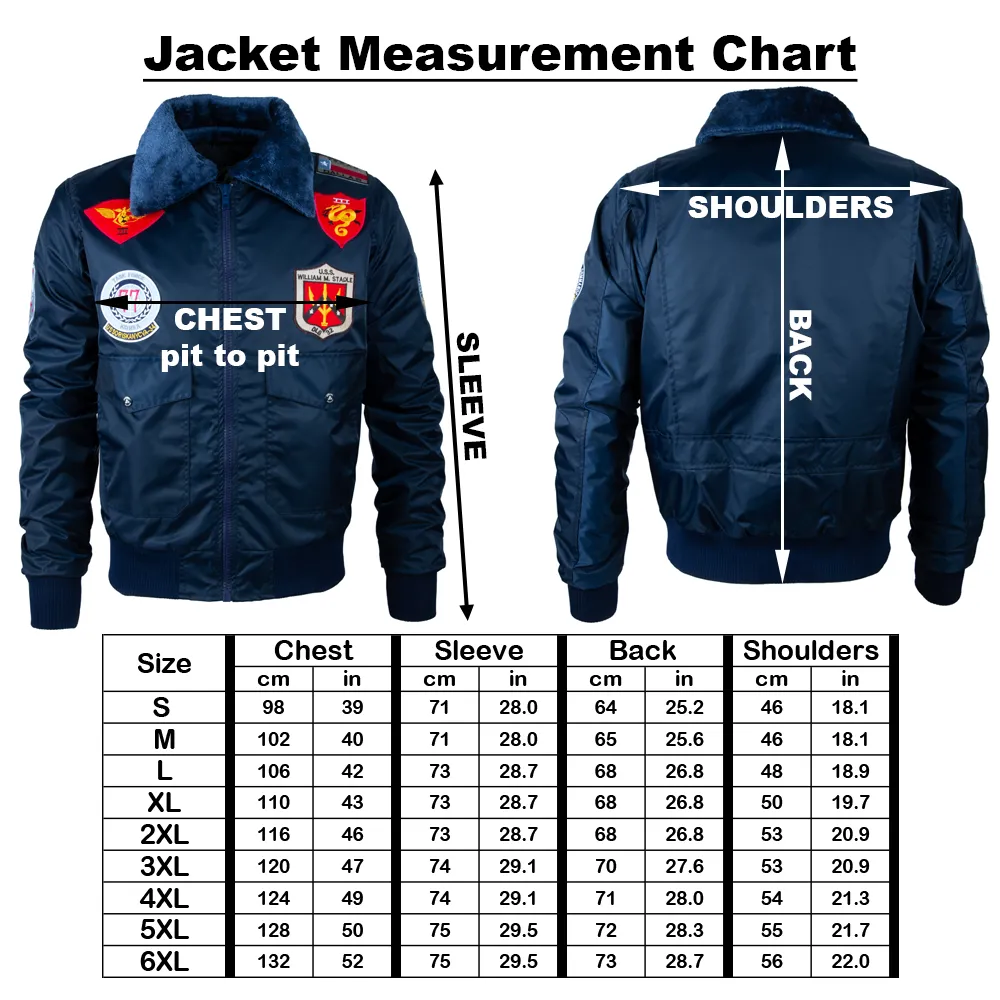 Y2Y9 Men's Aviator Jacket - Navy