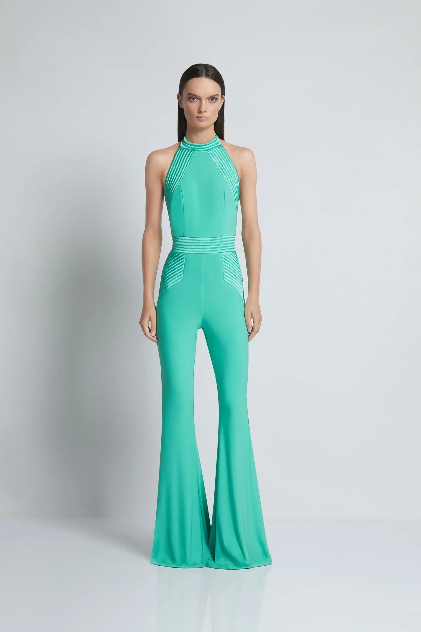 Zhivago Algeny Halter Jumpsuit with Satin Panelling