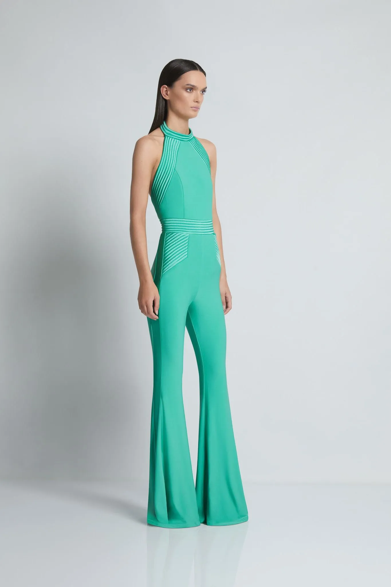 Zhivago Algeny Halter Jumpsuit with Satin Panelling