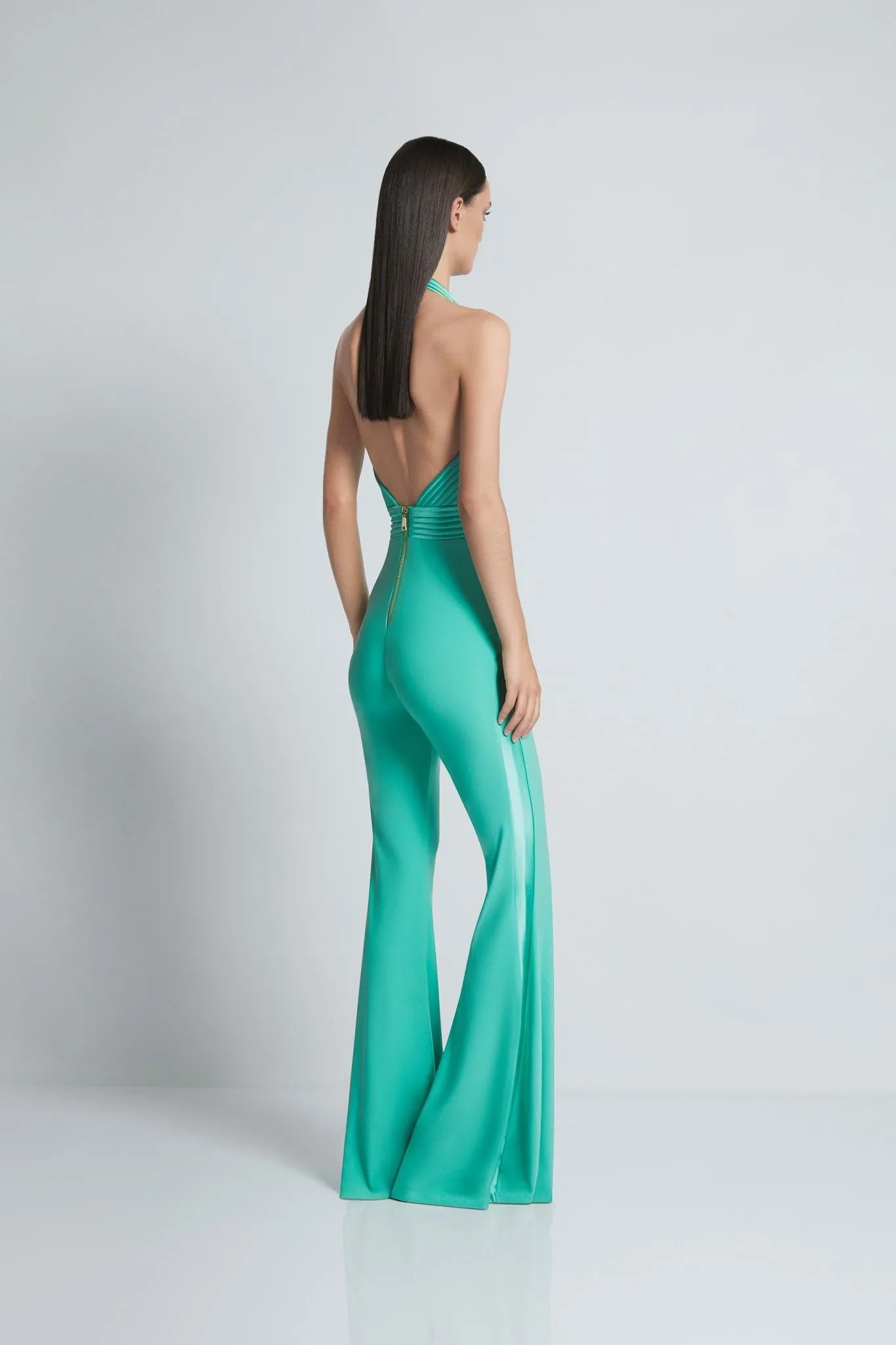 Zhivago Algeny Halter Jumpsuit with Satin Panelling