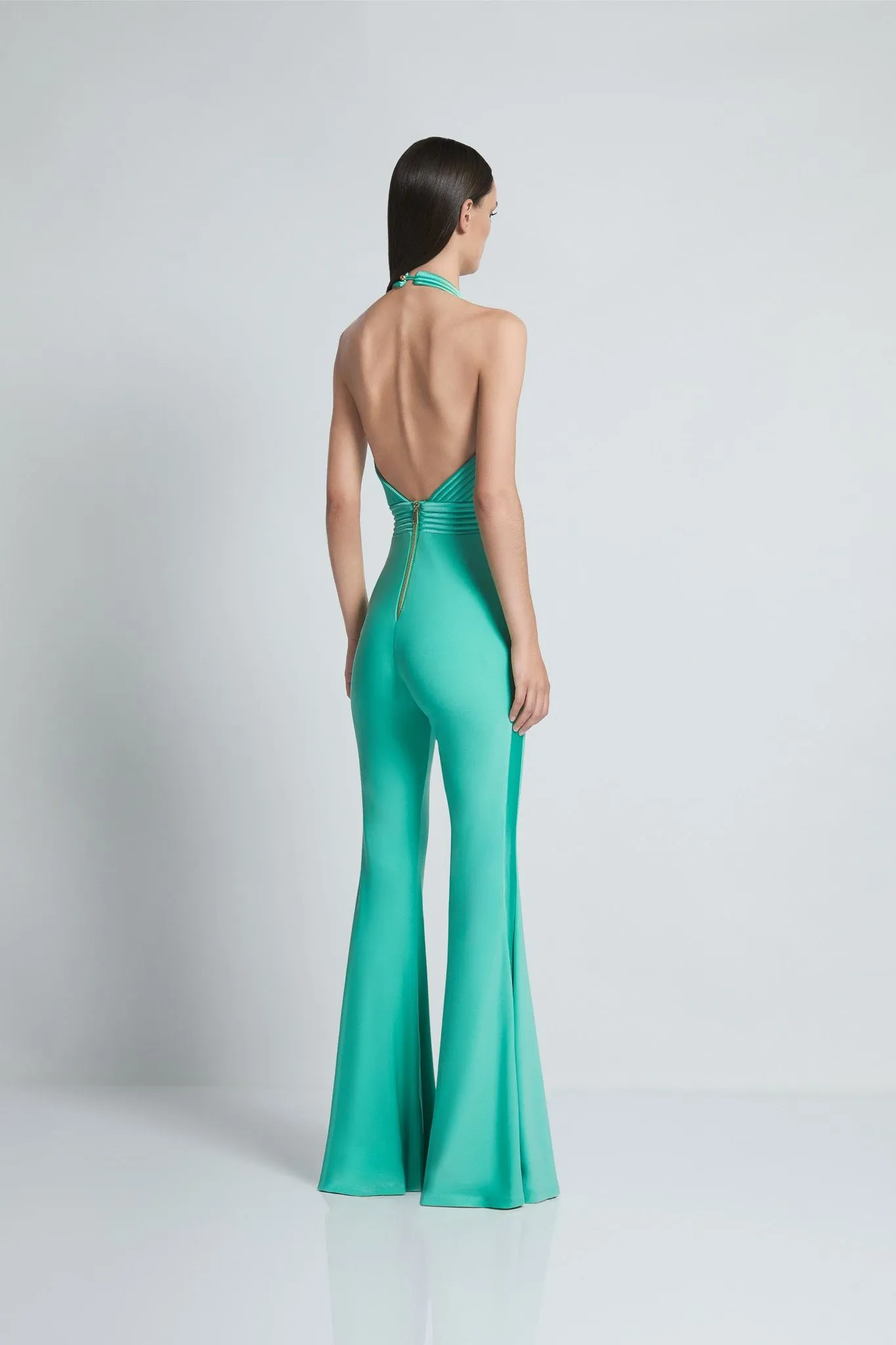 Zhivago Algeny Halter Jumpsuit with Satin Panelling