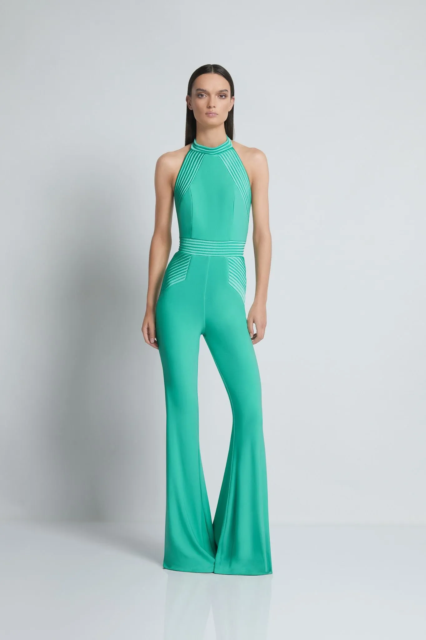 Zhivago Algeny Halter Jumpsuit with Satin Panelling